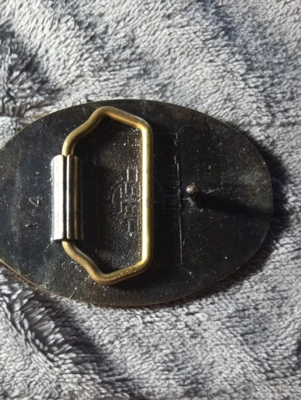 Solid Brass Belt Buckle Featuring Burlington Northern locomotive #2072